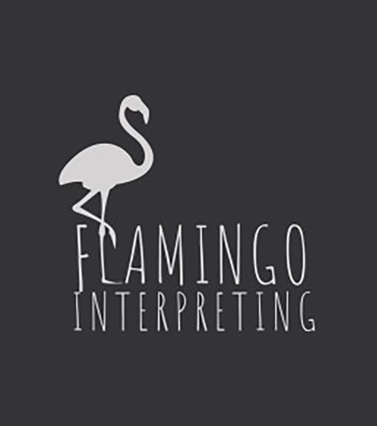 Example sponsor: Flamingo Interpreting